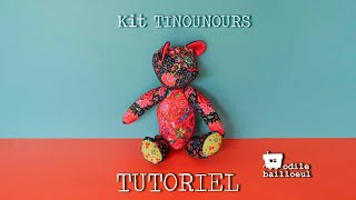 Tutoriel du kit Tinounours Odile Bailloeul [upl. by Ennahs973]