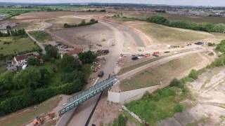 Southern Relief Road Aerial footage of construction [upl. by Notlem644]