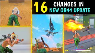 16 CHANGES IN NEW OB44 UPDATE  ADVANCE SERVER  GARENA FREE FIRE [upl. by Nahsar]