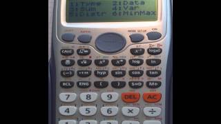 Casio fx991 DE PLUS How to enter the statistics mode [upl. by Sucerdor]