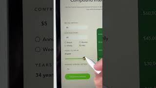 How To Use Acorns Compound Interest Calculator [upl. by Aratahs]