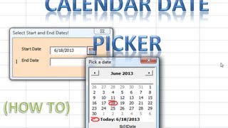 Excel VBA USERFORMS 25 Date Picker Calendar revealed Loop through Userforms and Controls Example [upl. by Llecrad204]