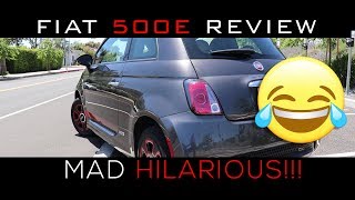 Fiat 500e Review  MAD HILARIOUS [upl. by Rehptosirhc748]