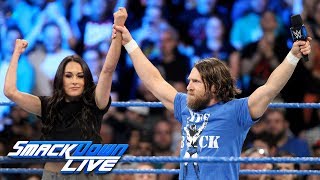 Brie Bella returns to challenge Miz amp Maryse to match at Hell in a CellSmackDown LIVE Aug 21 2018 [upl. by Deery]