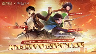 MLBB × Attack On Titan Collab Skins  Yin amp Fanny amp Martis  Mobile Legends Bang Bang [upl. by Cirenoj]