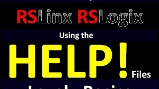 Basics04  Using the Help Files RSLinx and RSLogix [upl. by Kape]