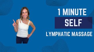 1 Minute Self Lymph Drainage Massage [upl. by Hukill]