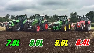 Deutz 9340 TTV vs FENDT 900 vs DEERE 9R vs FERGUSON 8700  Which has better start in field  HD [upl. by Ditter]