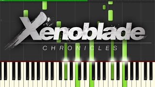 Xenoblade  Satorl the Shimmering Marsh  Night Piano Tutorial Synthesia [upl. by Ahseinat535]