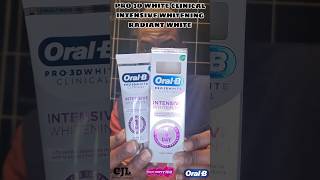 OralB 3D CLINICAL INTENSIVE WHITENING TOOTHPASTE RADIANT WHITE [upl. by Constantine37]