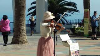 La Violinista de Nerja Balcón de Europa [upl. by Andrade255]