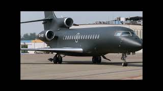 All Matte  Black Amazing Private Jet Dassault Falcon 8X Start Up and Take Off [upl. by Juliano]