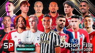 🔥 El OptionFile DEFINITIVO 2024  NUEVOS FICHAJES 800 TRASPASOS  AIO  PES 2021 🔥 INSTALACIÓN FULL [upl. by Beckerman]