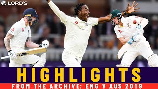 Smith v Archer Stokes Ton amp Labuschagnes Ashes Debut  Classic Match  Eng v Aus 2019  Lords [upl. by Georgianna837]