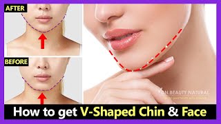 How to get VShaped chin V Shaped Face and Easy Vline with Japan Exercises amp Massage No Surgery [upl. by Ecnaralc771]