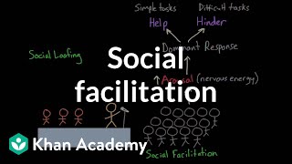 Social facilitation and social loafing  Behavior  MCAT  Khan Academy [upl. by Avilys]