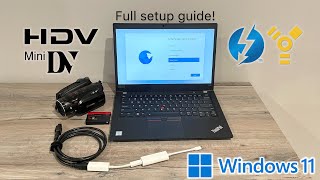 How to transfer video from a MiniDV camcorder to a computer via USB [upl. by Tomasine]