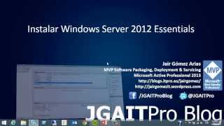 Instalar Windows Server 2012 Essentials [upl. by Enovi]