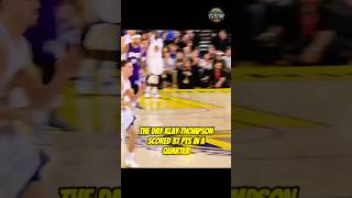 Klay Thompson 37 PTS in a QTR was INSANE klaythompson goldenstatewarriors dubnation [upl. by Cimbura]