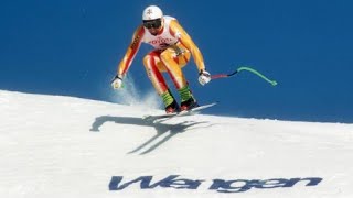 Franz Heinzer wins downhill Wengen 1992 [upl. by Alehtse]