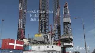 Maersk Guardian  Bohrinsel  Hirtshals 2011 [upl. by Akimet]