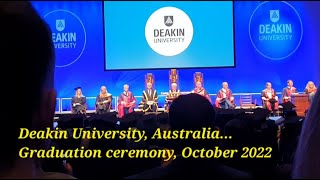 Deakin UniversityAustraliaGraduation CeremonyOctober 2022 [upl. by Attevaj]