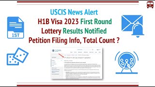 USCIS News  H1B 2023 Lottery Results Notified for all Petition Filing Info Counts [upl. by Orodisi318]