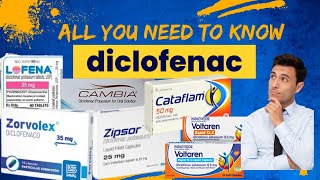 Diclofenac  Cambia  Cataflam  Lofena  Zipsor  Voltaren  All you need to know in 5 minutes [upl. by Enomahs782]