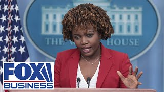 Live Karine JeanPierre holds White House press briefing [upl. by Ahsienet652]