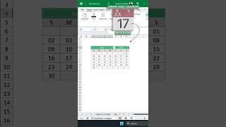 2024 Calendar in Excel shorts [upl. by Norad387]