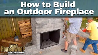 How to Build an Outdoor Fireplace [upl. by Oramlub]