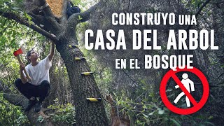 Construyo una CASA DEL ÁRBOL a MANO [upl. by Nirual]