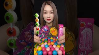 ASMR ‎AsmrWD 신기한물먹방 candy eat lips 물먹방아이스크림 408 [upl. by Anidam]