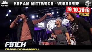 RAP AM MITTWOCH MÜNCHEN 191016 BattleMania Vorrunde feat FINCH LAMIN uvm 24 GERMAN BATTLE [upl. by Seabrooke]