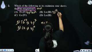 Which of the following in its oxidation state shows the Para magnetismampnbsp [upl. by Lindemann]