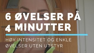 HJEMMETRENING  Enkel og supereffektiv kondis og styrkeøkt [upl. by Osrock]