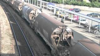 DBS 66003 WITH IMERYS CHINA CLAY WAGONS AT GLOUCESTER 190612 [upl. by Blumenfeld]