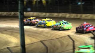 Modified Production  AMain  Aussie Open  Maryborough Speedway  291212 [upl. by Tartan]