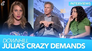 JuliaLouis Dreyfus CRAZY DEMANDS ON SET  Downhill  Interfuse [upl. by Nilrev710]