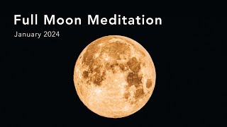 Lunar Luminescence 10Minute Guided Meditation 🌕 January Full Moon [upl. by Maritsa862]