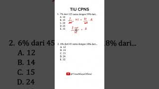 TIU CPNS shorts cpns tiucpns skdcpns matematika tiu [upl. by Goth]