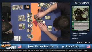 2013 Magic World Championship Semifinals Reid Duke vs Josh UtterLeyton Modern [upl. by Sivert987]