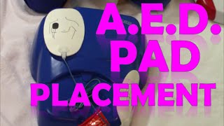 AED Pad Placement  How to Use Defibrillator Pads [upl. by Jackie134]