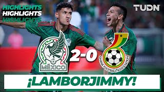 México 20 Ghana  HIGHLIGHTS  Amistoso Internacional  TUDN [upl. by Symer]