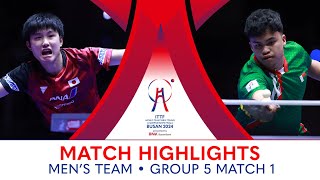 Tomakazu Harimoto JPN vs Fabio Rakotoarimanana MAD  MT G5  Match 1  ITTFWorlds2024 [upl. by Iidnarb]