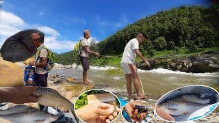 Fishing 🎣 In Himalayan River of Nepal 🇳🇵 hookfishing fishing mountainfishing fishinginnepal [upl. by Susumu]