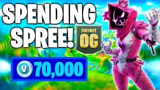 Spending 70000 VBucks in FORTNITE Spending Spree 16 [upl. by Lerred326]