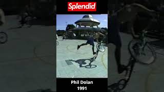 Phil Dolan  Flatland BMX at the King of Concrete Mid School UK BMX Freestyle Competition from 1991 [upl. by Kcaj]