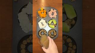 Kibble toppers for your dog using a muffin tin🍗🍈🍩 shorts [upl. by Aerdnaxela]