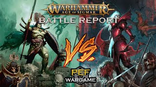 SOULBLIGHT GRAVELORD VS OSSIARCH BONEREAPERS BATTLE REPORT WARHAMMER AGE OF SIGMAR [upl. by Citron]